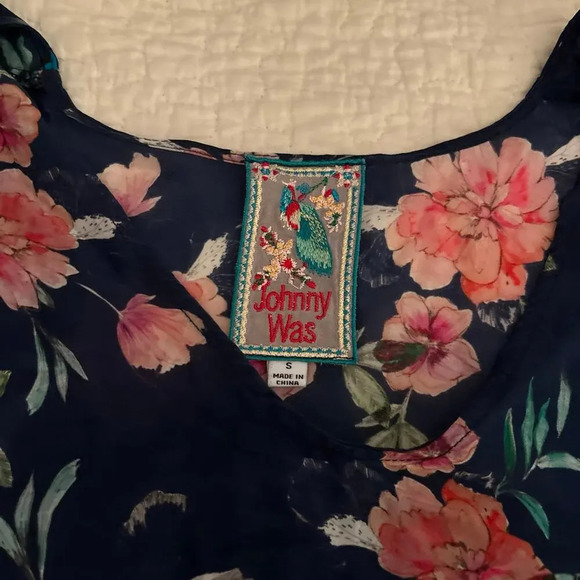 Johnny Was Canvasita floral pattered blouse small - Picture 3 of 7
